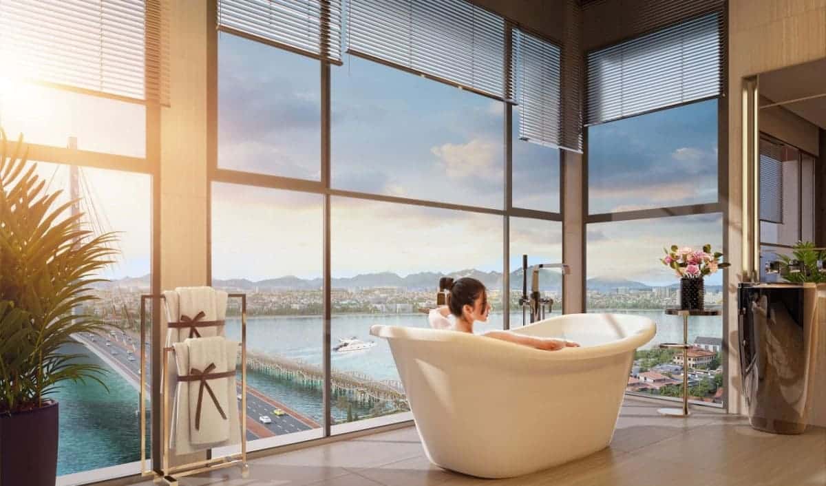 Phong cách sống như nghỉ dưỡng tại tòa tháp P2 The Panoma kề bên sông Hàn.