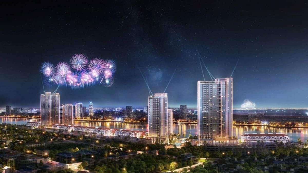 Phối cảnh căn hộ Sun Symphony Residence - nơi thuận lợi ngắm pháo hoa tại Lễ hội Pháo hoa quốc tế Đà Nẵng.
