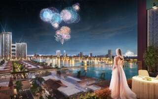 Sun Symphony Residence tọa lạc trên quỹ đất hiếm hoi sát mép nước sông Hàn.