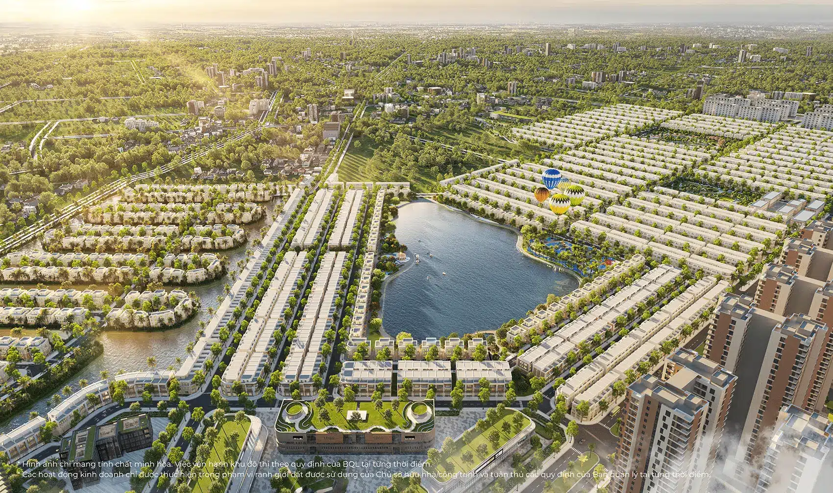 Toàn cảnh dự án Vinhomes Green City: Đô thị sinh thái với quy mô 197,2ha tại Long An, hứa hẹn mang chuẩn mực sống mới.